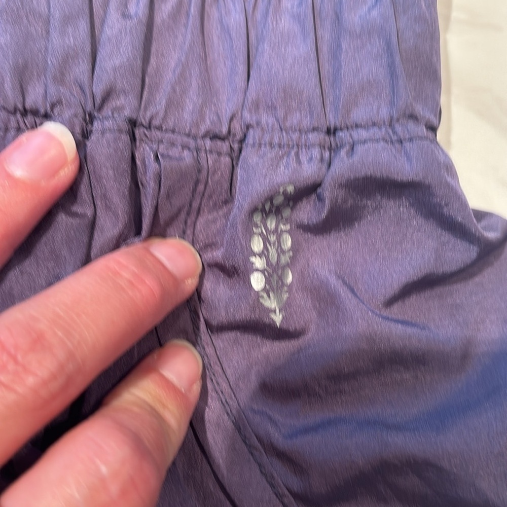 Free People Movement Purple High Waist Women's Shorts - Picture 2 of 5